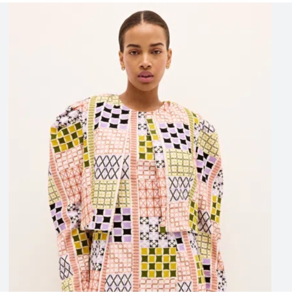 Marie Oliver Shelia jacket in technocheck